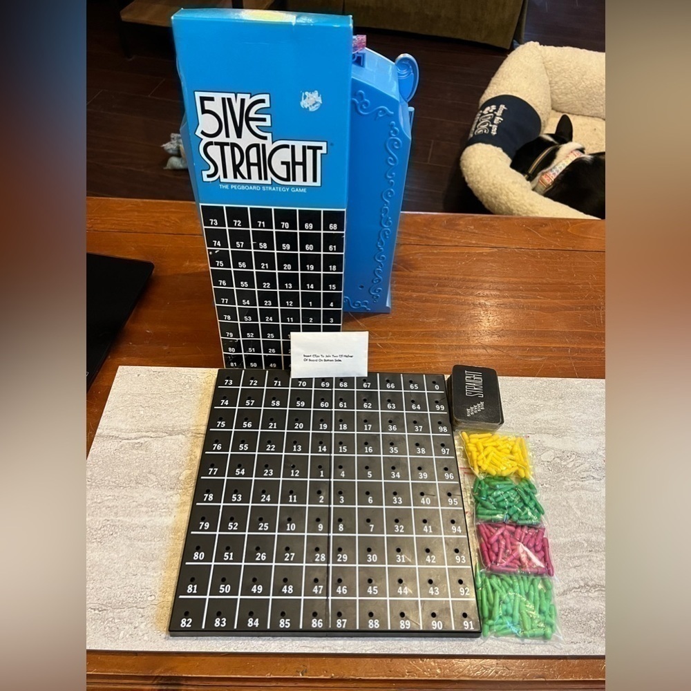 𝅺5ive Straight Boardgame (Vintage 1968 Edition)